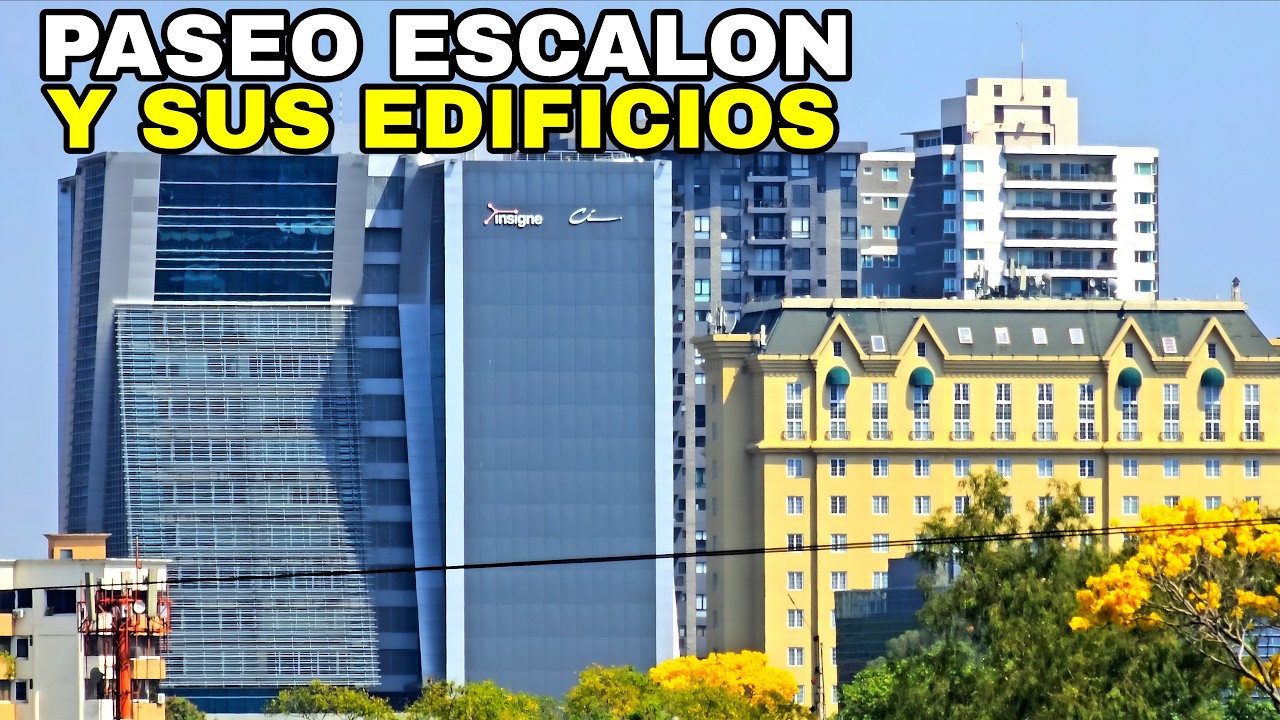 ASI ES EL PASEO ESCALON  DE SAN SALVADOR y  SUS EDIFICIOS. #elsalvador