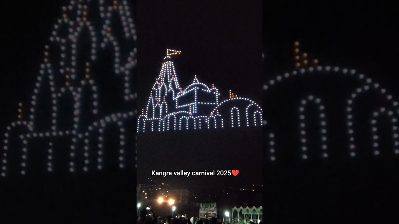 Beautiful Drone Show at Kangra valley Carnival 2025 