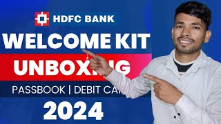 HDFC Bank Welcome Kit Unboxing 2024 | HDFC Welcome Kit 2024 | HDFC Account welcome Kit Unboxing 2024