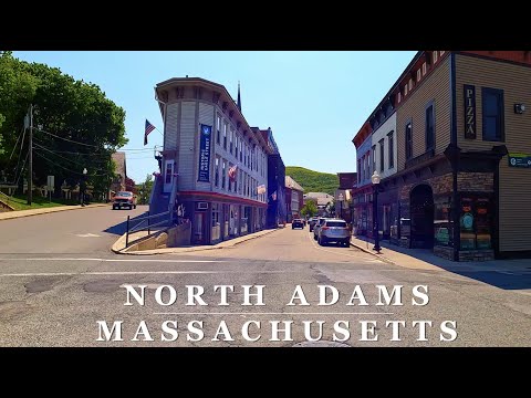 North Adams Berkshire Mountain Town - Western Massachusetts  4K Relaxing Scenic Driving Tour