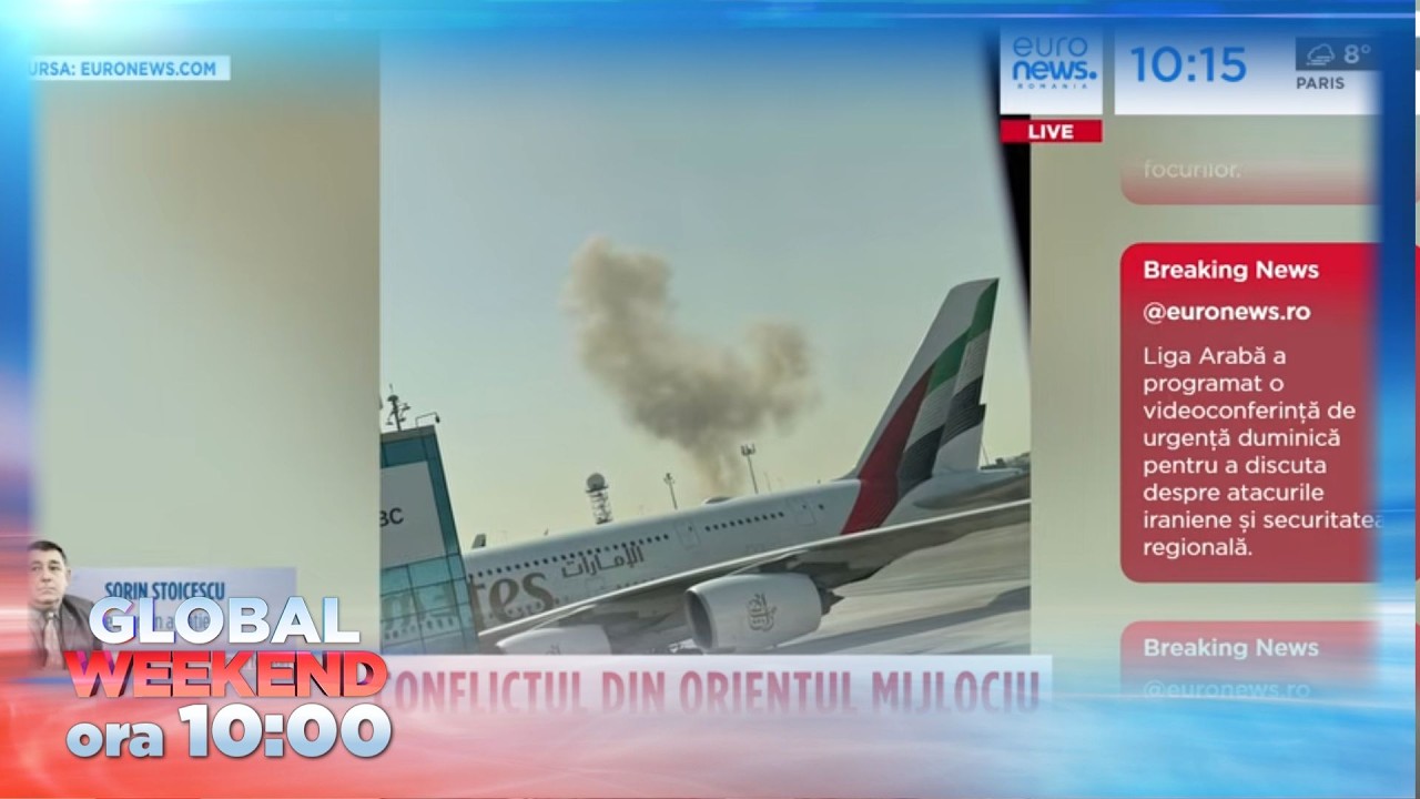 Global Weekend - Știrile Euronews România - de la ora 10:00 - 08 martie 2026