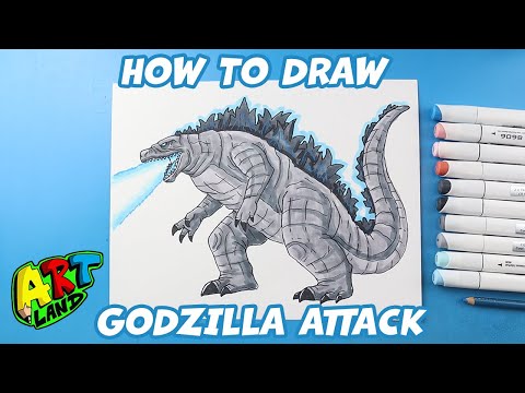 How to Draw Godzilla Attack