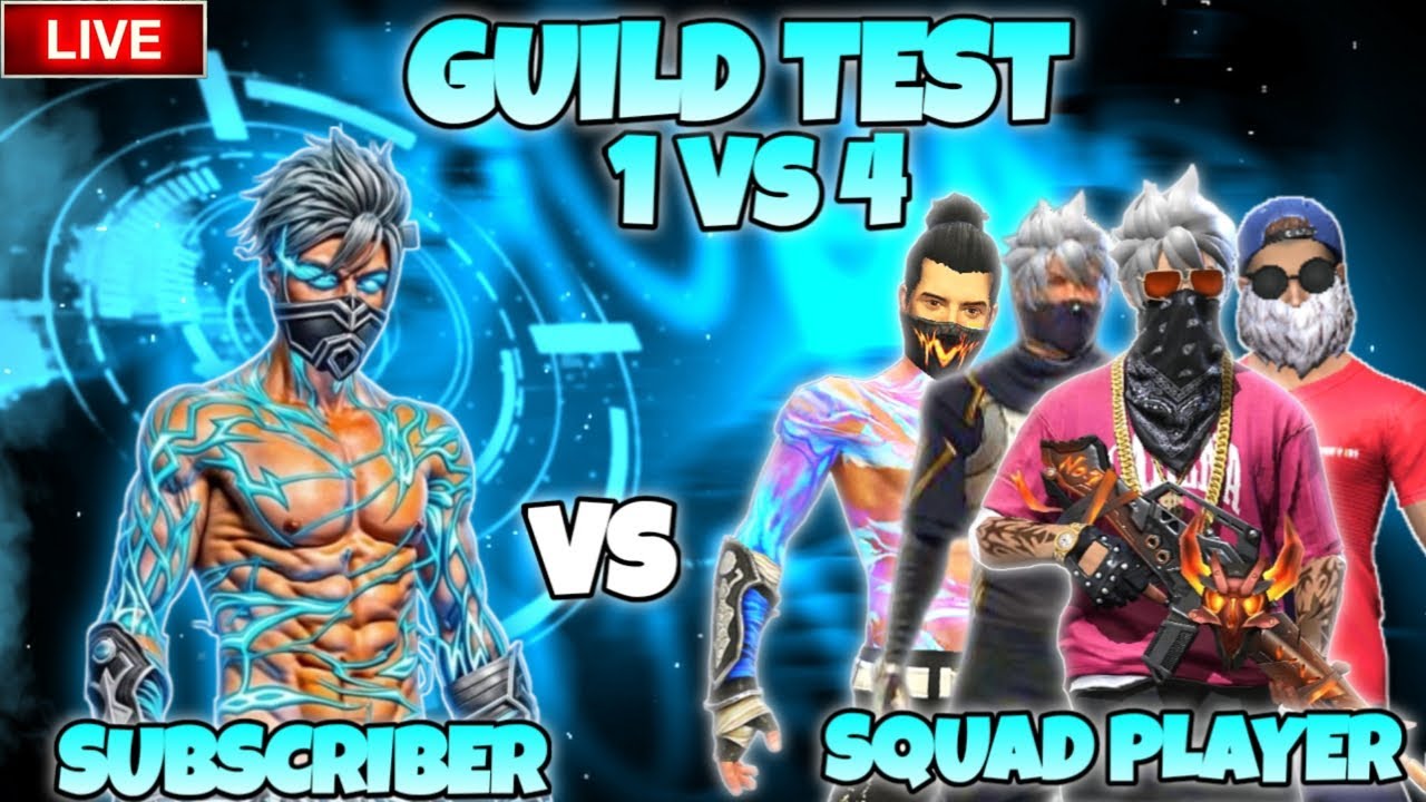 TEAM-D 1 VS 4 GUILD TEST FREE FIRE 