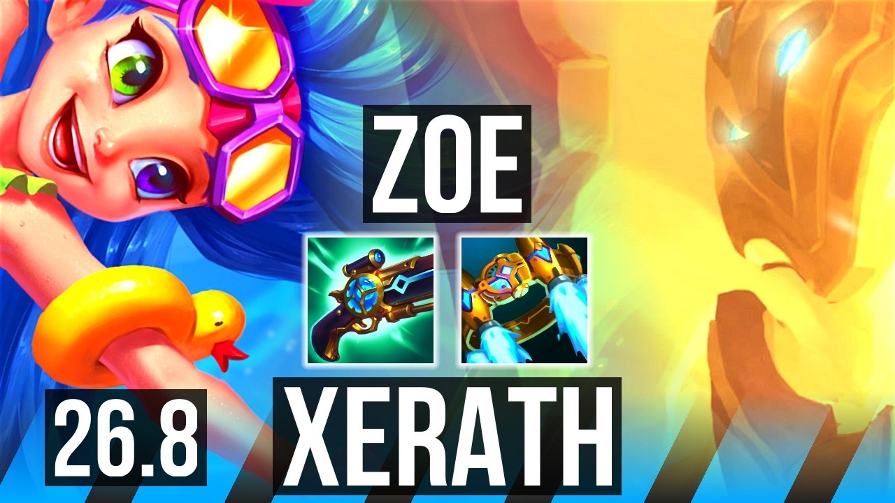 ZOE vs XERATH (MID) | KR Challenger | 26.8 - YouTube