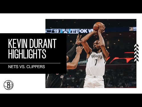 Kevin Durant Highlights | Brooklyn Nets vs. LA Clippers