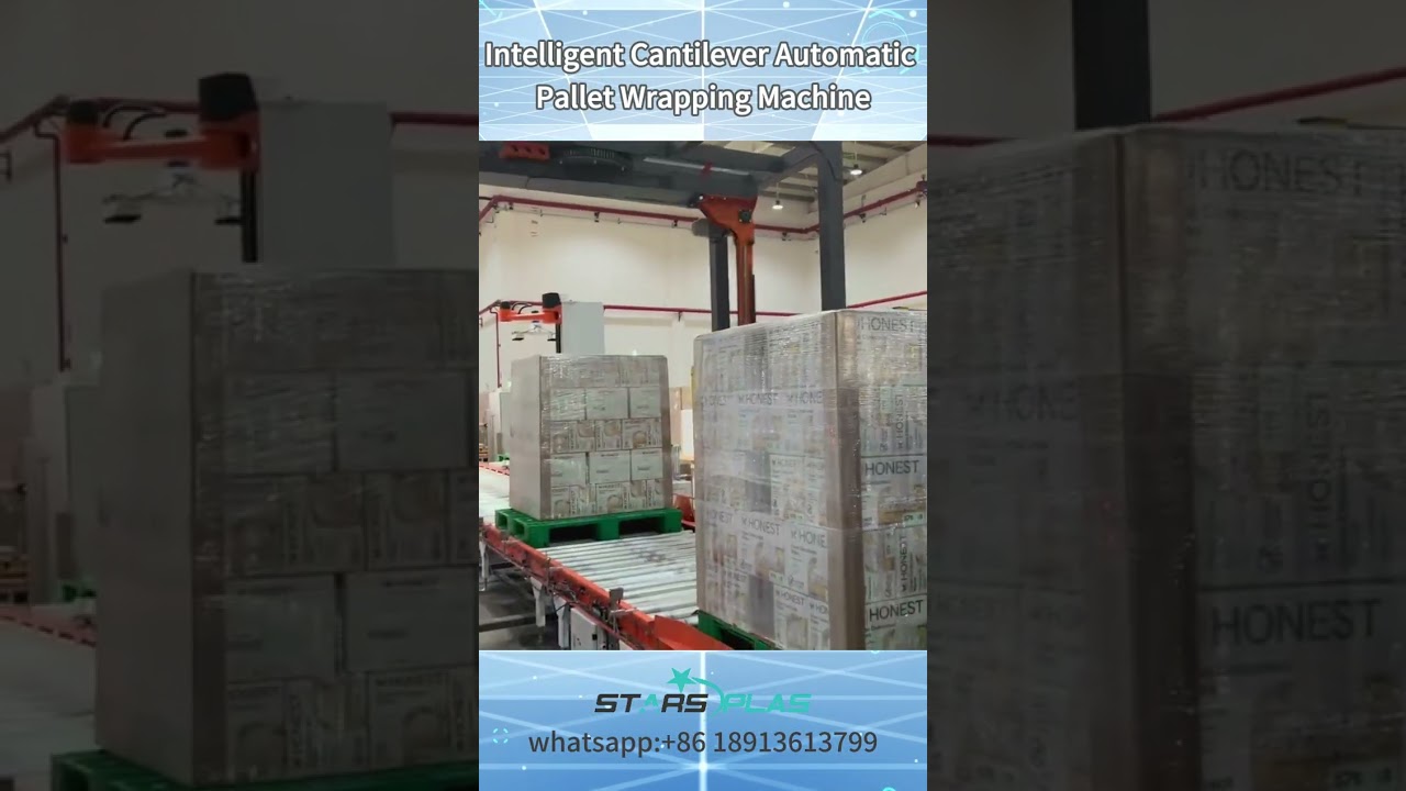 Intelligent Cantilever Automatic Pallet Wrapping MachiLooking for a smarter and more efficient way