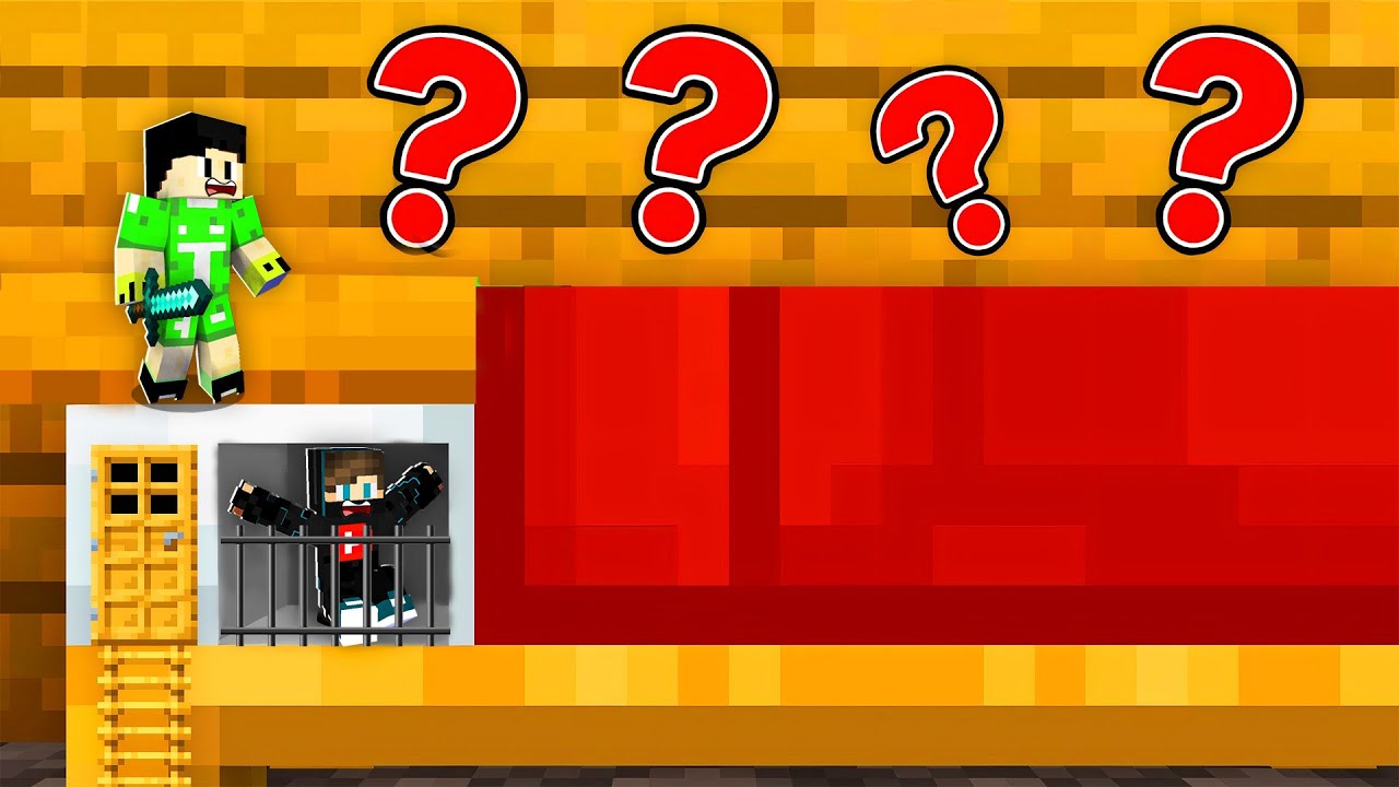 ماين كرافت : حاولت انقذ صديقي من سجن السرير العملاق !!؟