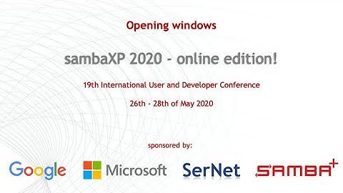 sambaXP 2020: Chairman’s Note