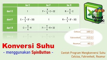 [VBA-Excel] Konversi Suhu - menggunakan SpinButton -