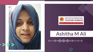 Institute Of International Teachers Training | Teachers Training Testimonial