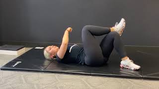 Supine Figure 4 Internal Rotation Stretch