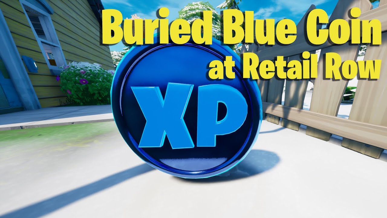How To Find The Buried Blue Coin In Retail Row Location In Fortnite