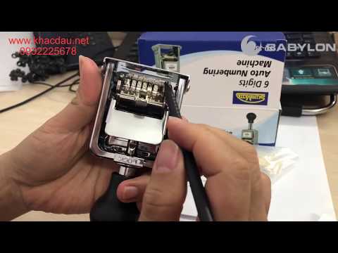 Video Hướng dẫn cách sử dụng con dấu số nhảy tự động đánh số... - youtube