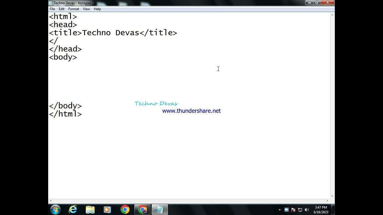 How to make simple HTML using notepad or notepad++ only?? - YouTube