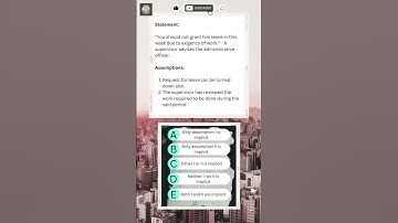 Logical Reasoning - Statement and Assumptions #shorts #viral #shortvideo #quiz #logicalreasoning