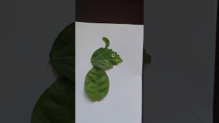ఆకులతో జంతువు తయారీ –# ఈజీ క్రాఫ్ట్leaf# craftleaf animal #craft#ఆకు క్రాఫ్ట్ #ytshorts