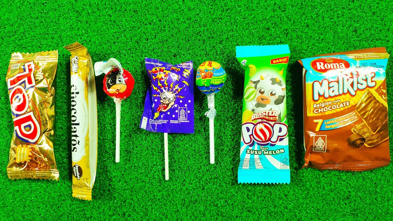 Satisfying ASMR lollipop candy unboxing video ASMR opening video