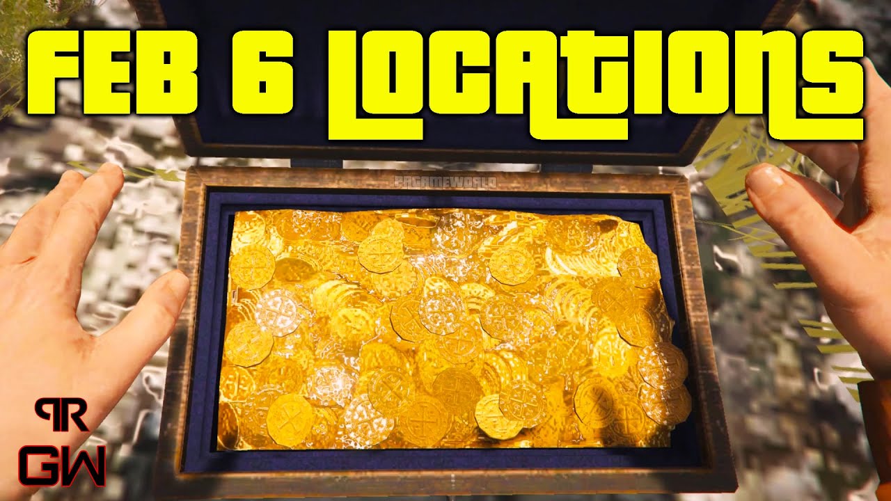 Feb 6 Treasure Chests Today's Locations Cayo perico Island GTA 5