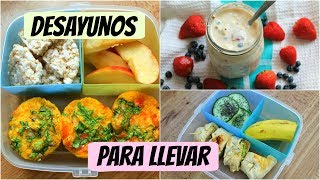 Desayunos saludables para llevar