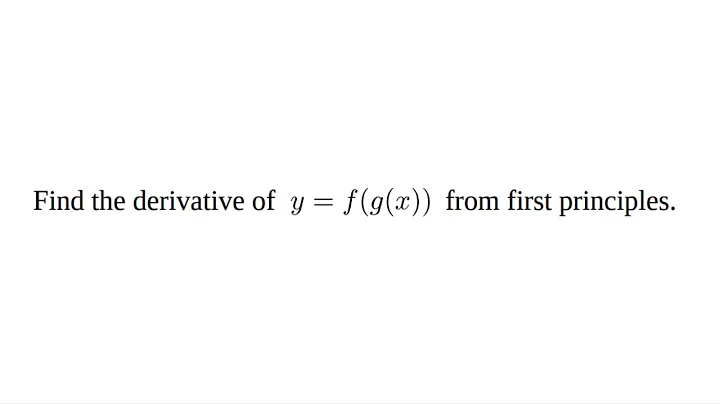 (*) Differentiation (First Principles): 15.  Deriv...