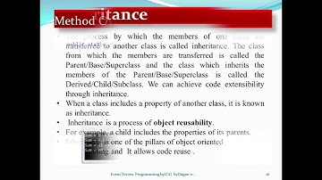 Event Driven Programming- Chapter 2 object oriented fundamentals in C# in Amharic Part II Theory