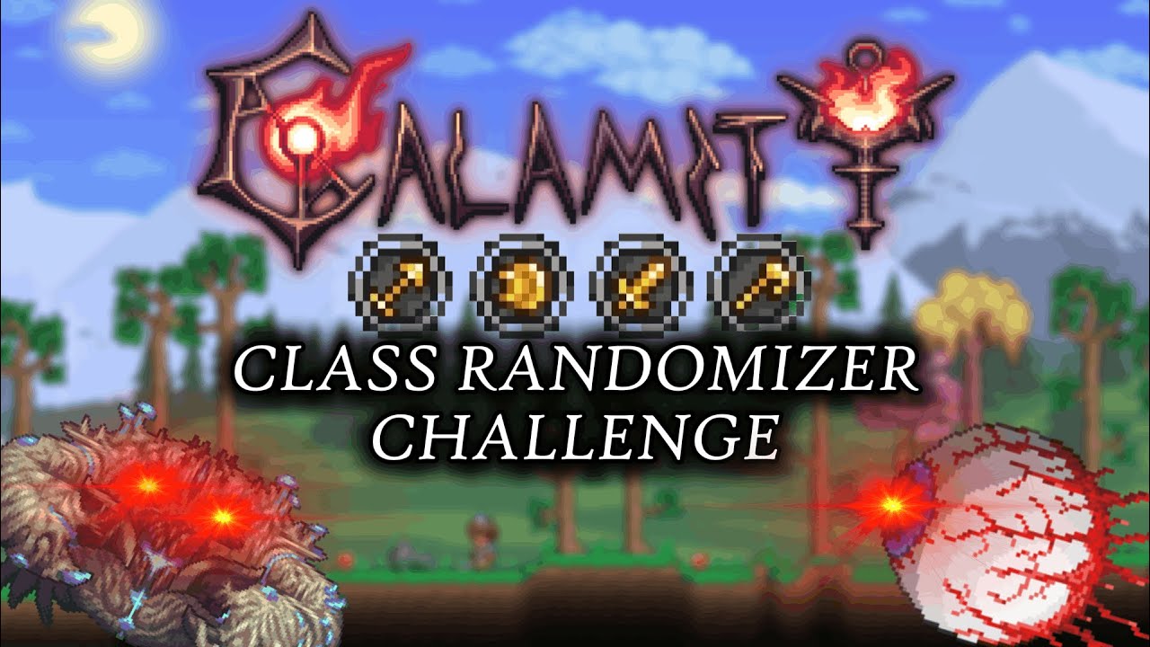 Beating Terraria Calamity With the Class Randomizer! (PART 2) Eye of Cthulhu and Some Crabbing