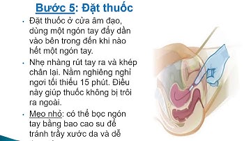 Hướng dẫn về sử dụng viên đặt âm đạo