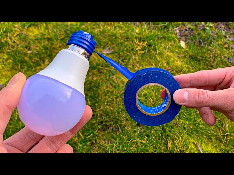 Wrap a non-working Led Bulb with insulating tape and the result will amaze you !