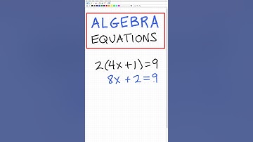 BASIC Algebra Equations - Quick Practice