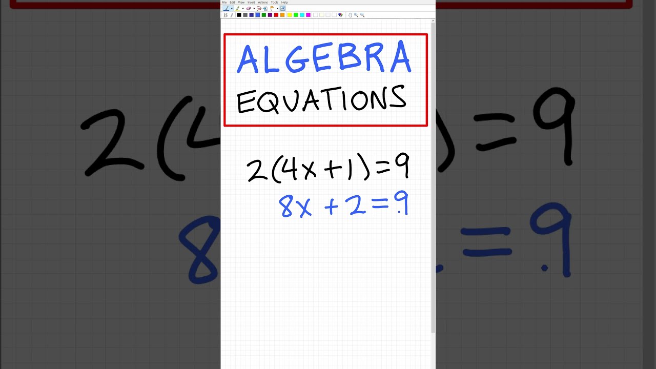 BASIC Algebra Equations Quick Practice