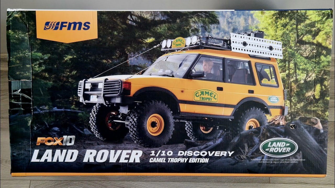Unboxing FMS FCX10 Land Rover Discovery Camel Trophy Edition 