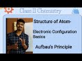 Structure of atom  electronic configuration  aufbaus principle
