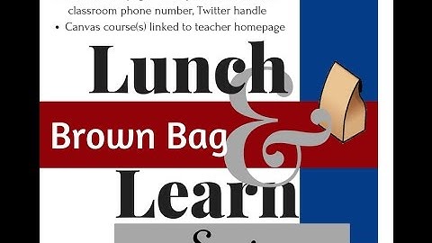 Lunch N Learn Series 1  Digital Portfolios