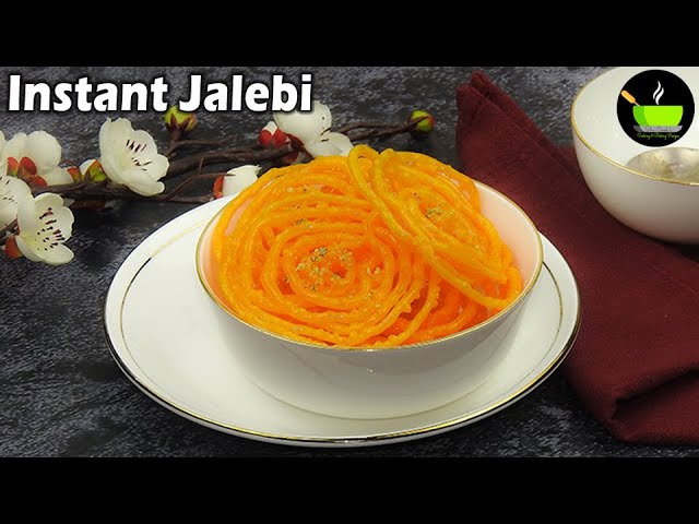 Jalebi In 15 Mins | Crispy & Juicy Jalebi | Street Style Jilebi | Instant Crispy Jalebi | Jalebi | She Cooks