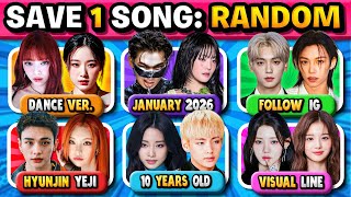 Save One Kpop Song 🎵 Random Rule, New Rules, 6 Songs to Choose From! | KPOP QUIZ