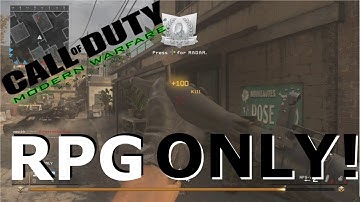 MWR RPG ONLY! - Call of Duty Modern Warfare Remastered Weekend Warfare