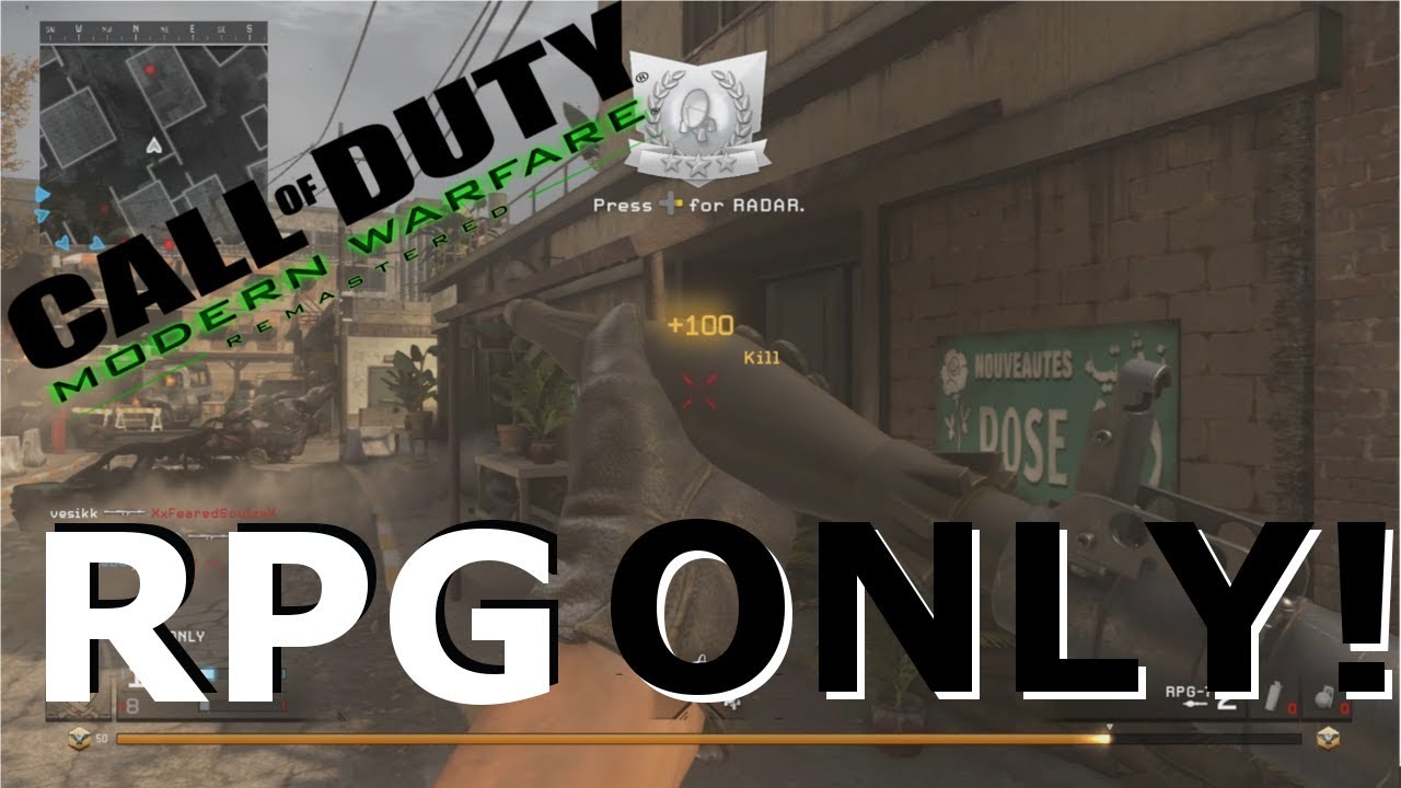 MWR RPG ONLY! - Call of Duty Modern Warfare Remastered Weekend Warfare