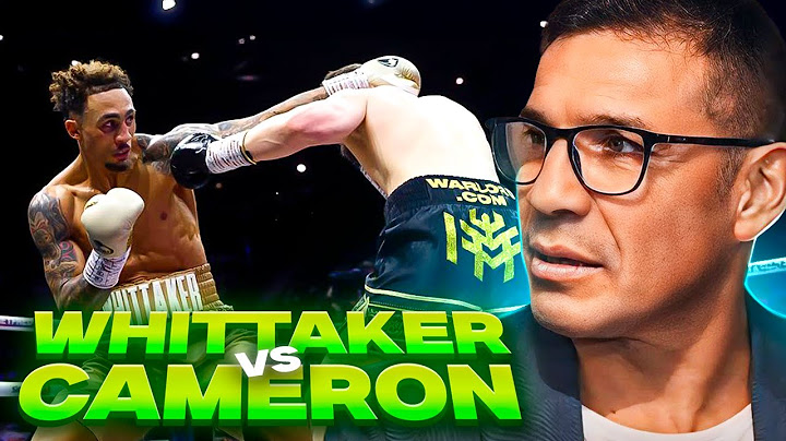 ANALIZO EL KO DE WHITTAKER