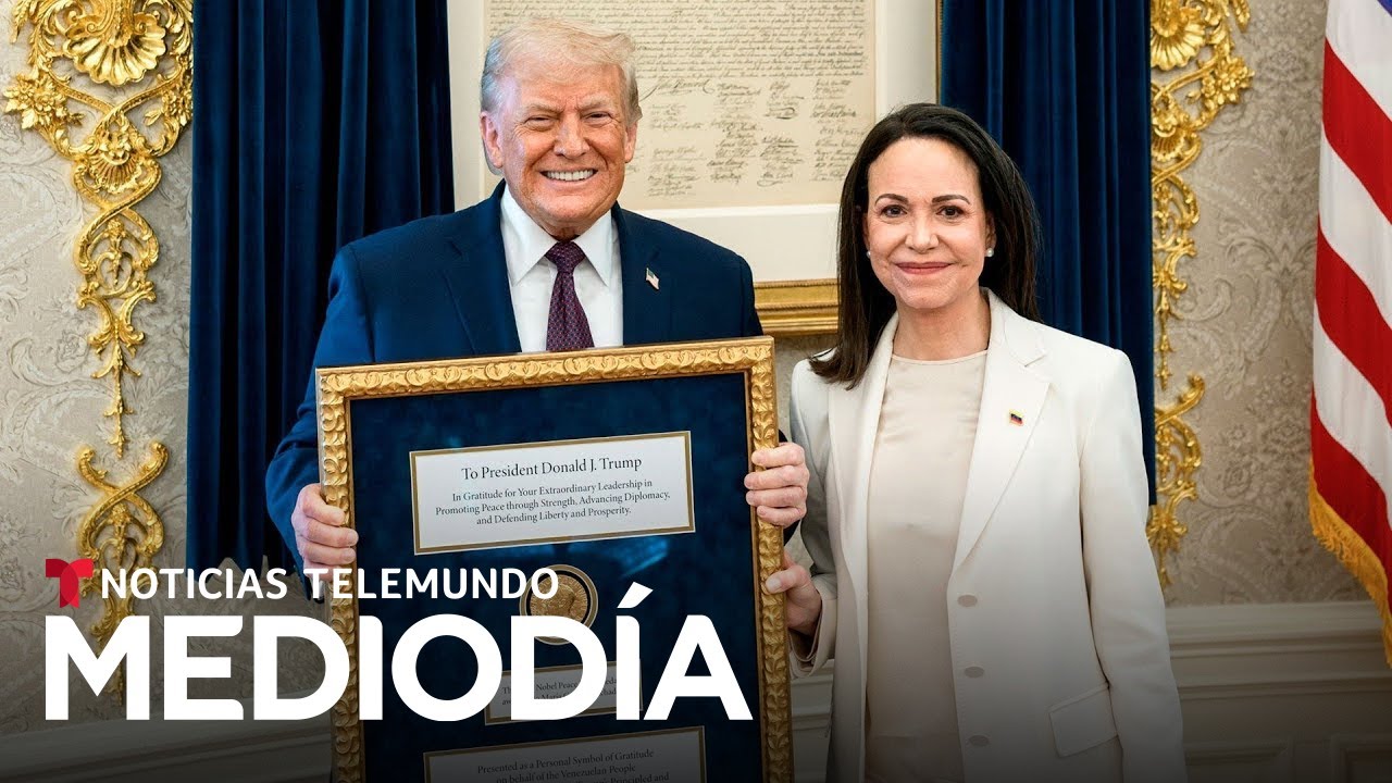 El Comité del Nobel reacciona a la entrega de la medalla de Machado a Trump | Noticias Telemundo