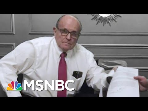 Giuliani & Some Republicans Still Pushing Russia's Bogus Claim About Ukraine | The 11th Hour | MSNBC
