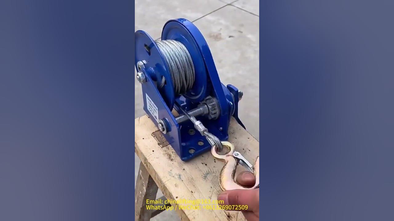 03 manual lifting lifter hand winch capstan windlass YouTube