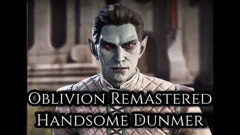 Oblivion Remastered Handsome Dunmer Character Creation