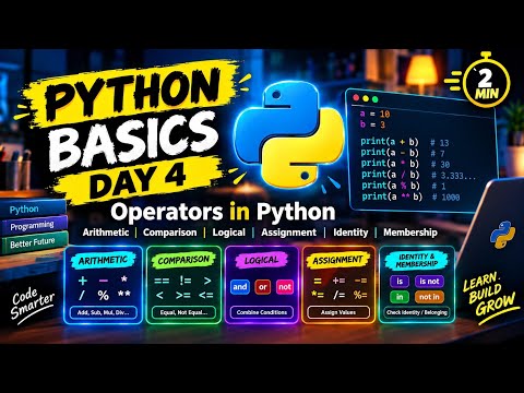 Python Operators Explained 🤯 | What Do +, ==, and, or Actually Do? | Day 4