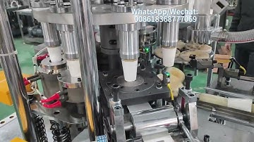 OCM12 intelligent model paper cup machine test 2.5OZ speed 80-100 pcs/min for Italy client