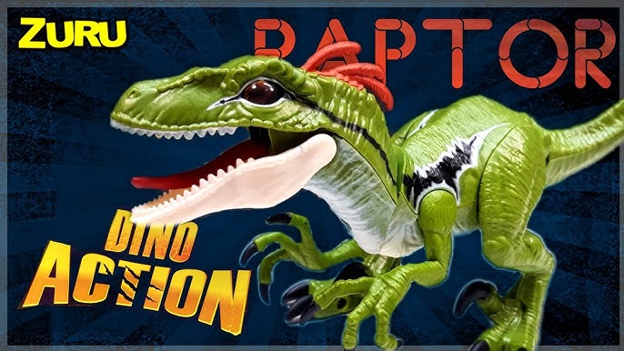 Robo Alive Rampaging Dinossauro Raptor Verde - Autobrinca Online