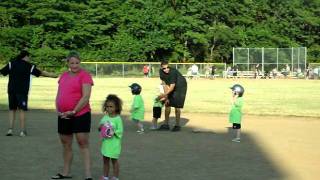 Grays first tball game and a running second baseman
