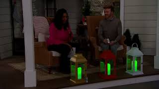 Home Reflections 23" In/Outdoor Lantern w/Color Morphing Pillar on QVC
