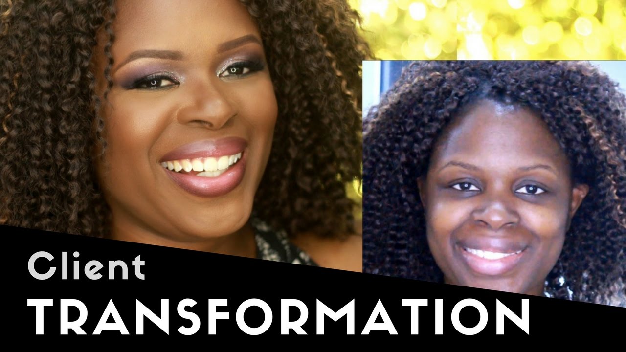 Client Transformation | Edna In Plum & Sparkles - YouTube