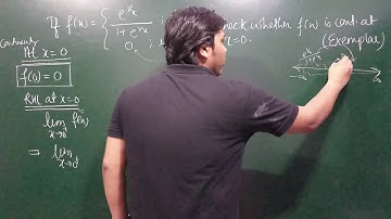 Continuity - [EXEMPLAR] Continuity of a Function at a point - Example #7