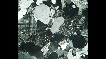 ESG 11 Sandstone thin-section S30 microscope video with crossed polars (XPL)